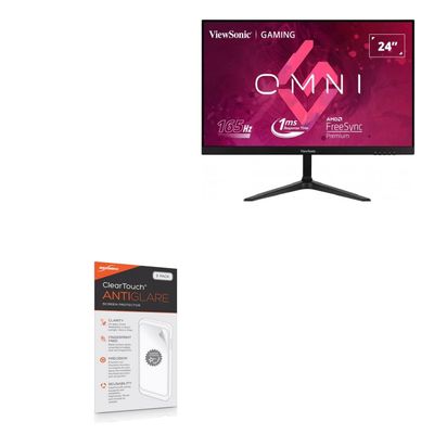 BoxWave Screen Protector Compatible with Viewsonic Omni VX2418-P-MHD (24 in) - ClearTouch Anti-Glare (2-Pack), Anti-Fingerprint Matte Film Skin