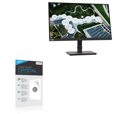 BoxWave Screen Protector Compatible with Lenovo ThinkVision S24e-20 - ClearTouch Crystal (2-Pack), HD Film Skin - Shields from Scratches