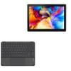 BoxWave Keyboard Compatible with PRITOM Android Tablet M10 (10 in) - SlimKeys Bluetooth Keyboard with Trackpad, Portable Slim TouchPad - Jet Black view 1