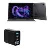 BoxWave Charger Compatible with YESTEL Android 11 Ultra-Strong Tablet T5 (10 in) - PowerDisplay PD Wall Charger (65W), GaN 65W Powerful Folding Plug LCD Display - Jet Black view 1