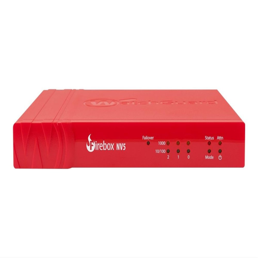 WatchGuard Firebox NV5 Network Security Appliance  Firewall, VPN, Intrusion Prevention, 250 Mbps Throughput, 5 Gigabit Ethernet Ports, Ideal for Small Offices and Remote Work (WGNV5005)