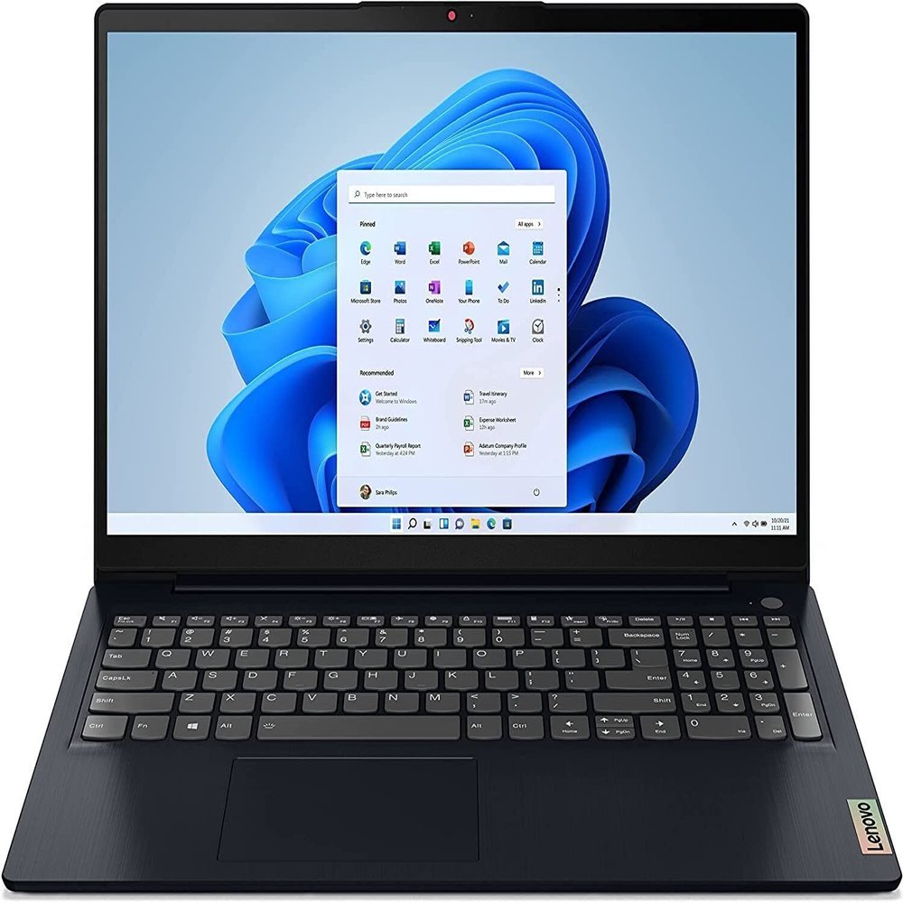 Lenovo IdeaPad 3 15.6 Full HD Laptop, AMD Ryzen 7 5825U, 12GB RAM, 512GB SSD, Windows 11 Home, Abyss Blue