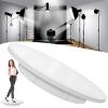 GIZMIT Electric Rotating Turntable for Photography, 90/180 Degree Adjustable Motorized Rotating Stand Display Table for Live Video Automatic Revolving Platform,White view 1