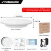 GIZMIT Electric Rotating Turntable for Photography, 90/180 Degree Adjustable Motorized Rotating Stand Display Table for Live Video Automatic Revolving Platform,White view 2