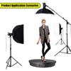 GIZMIT Electric Rotating Display Stand for Photography, Remote Control Rotating Turntable Display Chargeable Turntable for Product Display 360 Degree Motorized Turntable Display,Black view 2