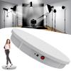 GIZMIT Electric Rotating Turntable for Photography, 45/90/180 Degree Adjustable Motorized Rotating Stand Display Table for Live Video Automatic Revolving Platform with 5 Backgrounds,White view 1
