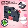 Label Maker Tape Replacement for Brother P-Touch TZe-431 TZ431 Laminated, Black on Red Label Tape AZe Tape 431, 12mm 0.47" 1/2" x 26.2ft, Compatible with PTH110, PT1230, PTP300BT, PTD210, 8 Pack view 2