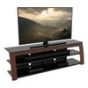 AVF Contemporary Wood Glass Steel TV Stand for TVs 32" to 90" in Black/Walnut view 3