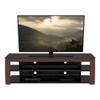 AVF Contemporary Wood Glass Steel TV Stand for TVs 32" to 90" in Black/Walnut view 4