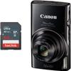 Canon PowerShot ELPH 360 HS Digital Camera + 64GB SD Memory Card (Black) (Renewed) view 1