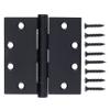 BRINKS Commercial - 4 1/2" Ball Bearing Door Hinge, Matte Black Finish - Smooth Opening and Closing for Light to Medium Weight Doors view 2