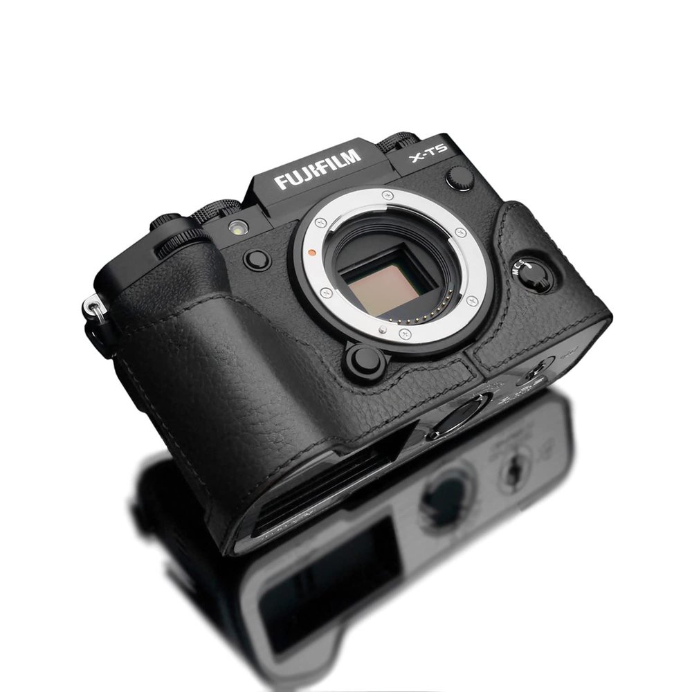 GARIZ Leather Camera Case for FUJIFILM X-T5 XS-CHXT5BK Black