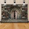 12x10ft Vintage Bookshelf Backdrop,Magic Bookcase Books Grunge Ancient Classic Library Vinyl Photography Background Students Kid Adult Artistic Portrait Photo Studio Props view 1