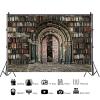 12x10ft Vintage Bookshelf Backdrop,Magic Bookcase Books Grunge Ancient Classic Library Vinyl Photography Background Students Kid Adult Artistic Portrait Photo Studio Props view 3