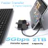 USB C USB3.0 Multi Card Reader Hub, SD/XD/TF/CF/MS Card Slot with 3 USB3.0, 8 in 2 Memory Card Reader/Adapter/Hub for SD SDXC SDHC CF CFI XD MS TF Micro SD Micro SDXC SDHC MS MMC UHS-I USB Stick Mouse view 4