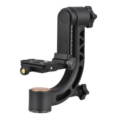Andoer Panorama Gimbal Tripod Head, Heavy Duty 360 Panorama Tripod Head Aluminium Alloy IT 1/4 Inch Screw Quick Release Plate Spirit Level for DSLR Cameras, 15 kg / 33 lbs Load Capacity