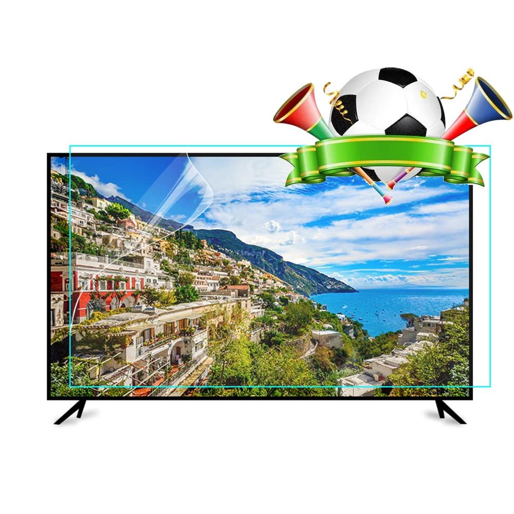 AIZYR Anti Blue Light TV Matte Glare Shield 75-85 inch TV Screen Protector Film, Filter Out Blue Light, Dust-Proof and Fingerprint Resistant,75inch 1645x930mm