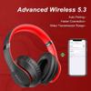 Glynzak Wireless Bluetooth Headphones Over Ear 65H Playtime HiFi Stereo Headset with Microphone and 6EQ Modes Foldable Bluetooth V5.3 Headphones for Travel Smartphone Computer Laptop view 4
