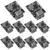 DWEII 10PCS Type-C USB 5V 2A Boost Converter Step-Up Power Module Lithium Battery Charging Protection Board LED Display USB for DIY Charger (USB is Welding) view 1