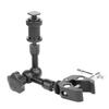 Cusstally Arm 7 inch Articulating Friction Arm Super Clamp Adjustable Rod Clamp Pliers Clip with 1/4 inch and 3/8 inch Thread for DSLR Camera/LCD Monitor/Led/Flash Light view 4
