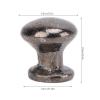 8Pcs 1:12 Scale Miniature Round Head Knobs, Metal Dollhouse Door Handle Knobs Furniture Knobs Accessories (Black) view 4