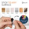 GLUIT Adhesive Desktop Cable Organizer 15 Slots Versatile Cord Holders Wire Clips and Cable Holder Cord Organizer for Desk Table Accessories Office Spaces New Black 5 Pack view 3