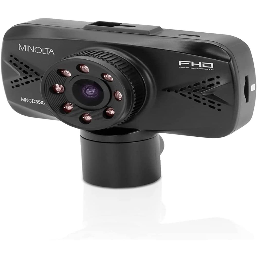 Minolta MNCD350X 2-Channel 1080p Car Camcorder w/2.7" LCD & Interior Camera