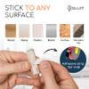 GLUIT Adhesive Desktop Cable Organizer Versatile Cord Holders Wire Clips and Cable Holder Cord Organizer for Desk Table Accessories Office Spaces New Transparent 5 Pack view 3