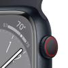 Apple Watch Series 8 [GPS + Cellular, 41mm] - Midnight Aluminum Case with Midnight Sport Band, S/M (Renewed) view 3