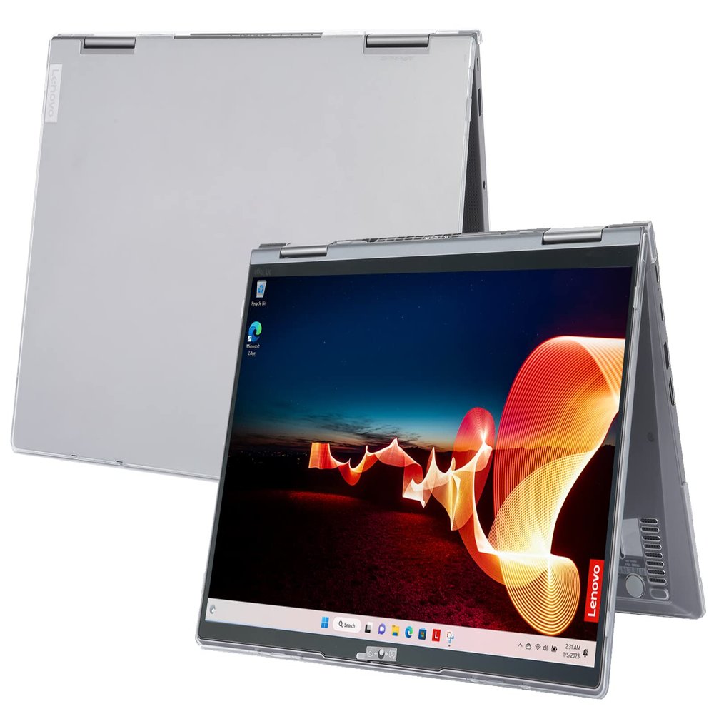 mCover Case Only Compatible for 2021~2024 14" Lenovo ThinkPad X1 Yoga Gen 6/7 / 8 Series 2-in-1 Windows Notebook PC (NOT Working with Other Lenovo Models) - Clear