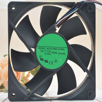 AD1212MX-A7BGL 12V 0.33A 3.69W 2050 RPM 80.5CFM 120X120X25MM 4-Wire Cooling Fan