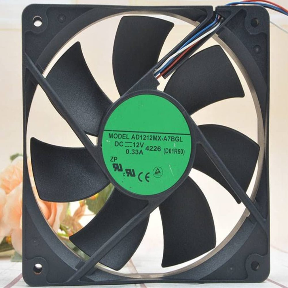 AD1212MX-A7BGL 12V 0.33A 3.69W 2050 RPM 80.5CFM 120X120X25MM 4-Wire Cooling Fan