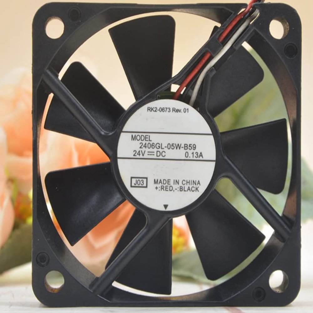 2406GL-05W-B59 24V 0.13A 3.12W 3500RPM 18CFM 60X60X15MM 3-Wire Cooling Fan