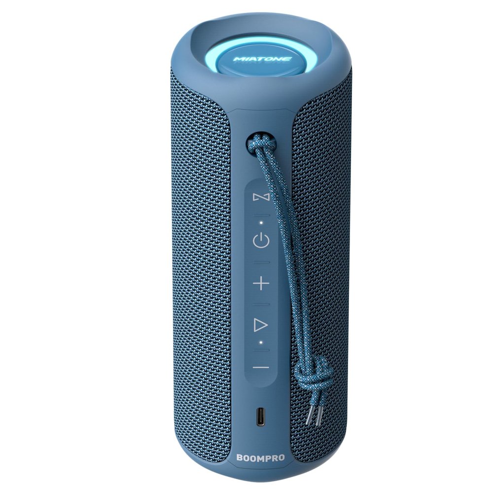 MIATONE Portable Bluetooth Speakers 36W Stereo Sound Bass Boost, 24H Playtime, Bluetooth 5.3 TWS Pairing Father Boy Friend Gifts for him Ideal Present (Blue)