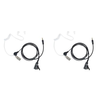 BVMAG Walkie Talkie Earpiece with Mic PTT Covert Acoustic Tube Earpiece Compatible with Cobra Cxt195 Cx112 PX650 Cx112 ACXT545 ACXT1035r ACXT145 RX385 RX685 Two Way Radio 2Pack