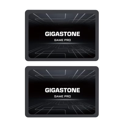 Gigastone SATA SSD 1TB (2-Pack) 2.5 inch SSD 530MB/s Upgrade Laptop PC Memory and Storage PS4 HDD Replacement 2.5" Internal Solid State Hard Drives SATA III SLC Cache 3D NAND Game Pro Performance