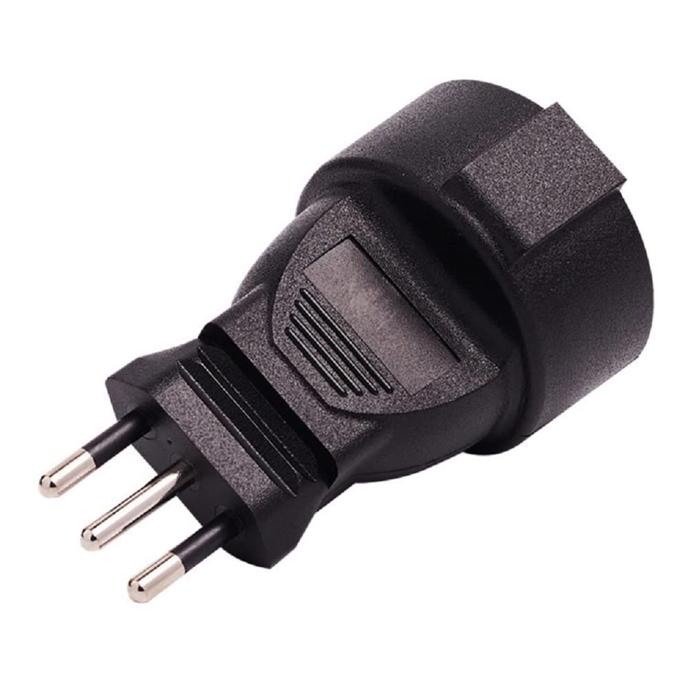 Toptekits Italy to Schuko Adapter - Male to CEE7/7 EU 4.8MM Germany Female Plug Socket Power Adaptor