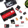 6 Slots Memory Card Case + 24pcs Clear SD Card Case: Camera Memory Card Case with Clear Plastic SD Card Case view 2