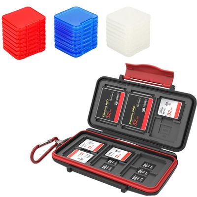 36 Slots Memory Card Case + 24pcs Clear SD Card Case: Camera Memory Card Case with Clear Plastic SD Card Case