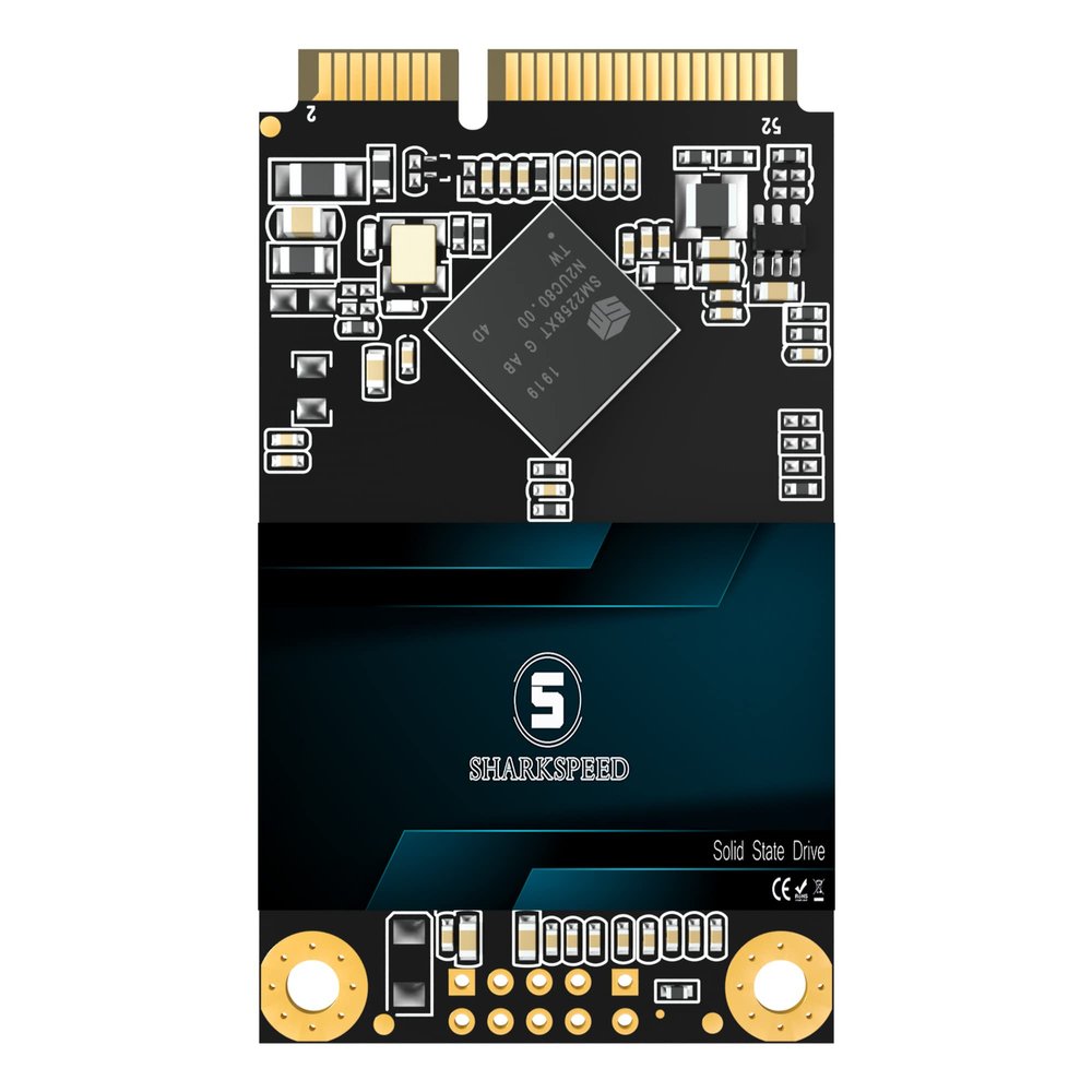 S SHARKSPEED mSATA SSD 512GB SATA 3 6Gb/s 3D NAND Mini Internal Solid State Drive for Laptop PC Desktop (mSATA, 512GB)
