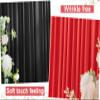 10ft x 10ft Wrinkle Free Backdrop Curtain Red&Black Backdrop Curtain for Parties, Polyester Photography Backdrop Drapes for Birthday Party Graduation Decoration view 2