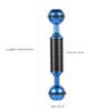 FEICHAO 1inch Dual Ball Head Extension Arm D20mm 5-12inch Diving Buoyancy Pole Mount Compatible with GoPro Action Camera Connecting Accessories (5inch,Blue) view 2