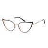 Cat Eye Reading Glasses For Women Metal Frame Blue Light Blocking Computer Readers (purple, 0.0, multiplier_x) view 1