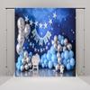 10x10ft Birthday Backdrop 1st Birthday Photography Background Blue Starry Sky Balloon Twinkle Twinkle Little Stars Photography Backdrop view 2