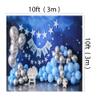 10x10ft Birthday Backdrop 1st Birthday Photography Background Blue Starry Sky Balloon Twinkle Twinkle Little Stars Photography Backdrop view 4