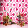 10x6.5ft Strawberry Photography Background Strawberry Birthday Backdrop Cartoon Background for Summer Party Photography Portraits Photo-Booth view 3