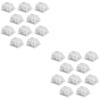 20 pcs Keycaps Replacement DIY Crystal Not Transparent Profile Blank Backlit Accessory Mechanical Professional Printed Cover Gaming Translucent No Lover Keyboard view 4