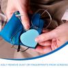 SAFIGLE Heart-Shaped Macaron 4-Pack - Portable Lens Cloths for Glasses Cameras Phones - Compact 1.5 Inch Soft Anti-Static for and Accessories view 3
