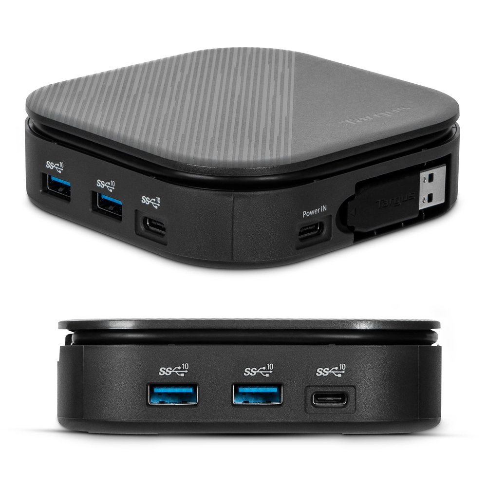 Targus USB-C Universal Dual HD Docking Station with 80W PD Pass-Thru, Dual Monitor (HD) or Single Monitor (2K), TAA Compliant Laptop Docking Station with DisplayLink