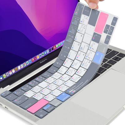 CaseBuy MacBook Pro 13 inch Keyboard Cover Shortcuts for MacBook Pro 13 inch M2 2023, 2022, 2021 2020 M1 A2338 A2289 A2251 & MacBook Pro 16 2020 2019 A2141 MAC OS Shortcut Hot Keys Keyboard Protector